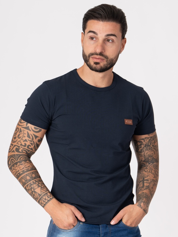 T-SHIRT SMK MARINHO CHAPA