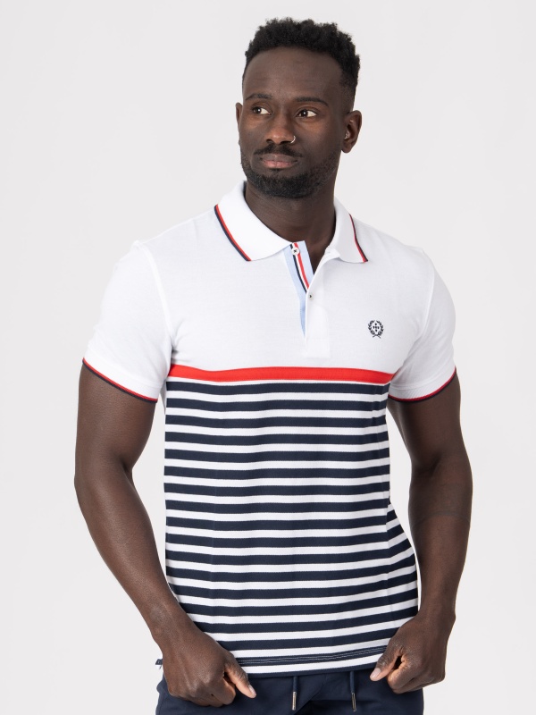 POLO SMK BRANCO RISCAS