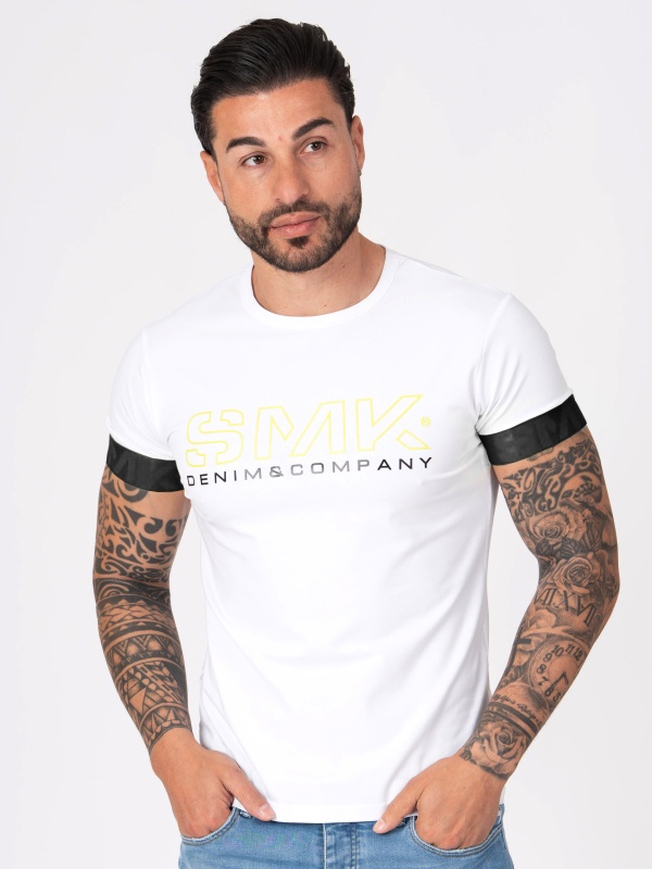 T-SHIRT SMK BRANCO AMAREL