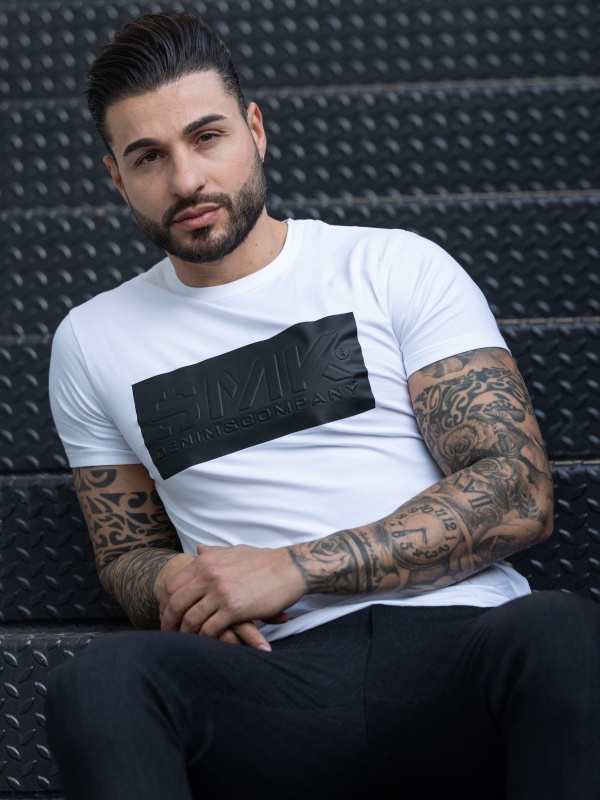 T-SHIRT SMK LOGO PRETO