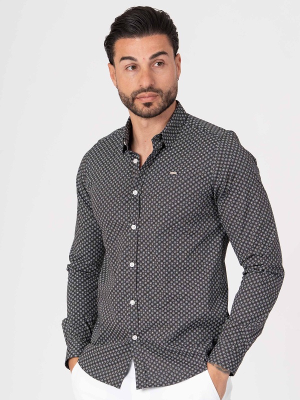 CAMISA SMK PADRAO PRETO