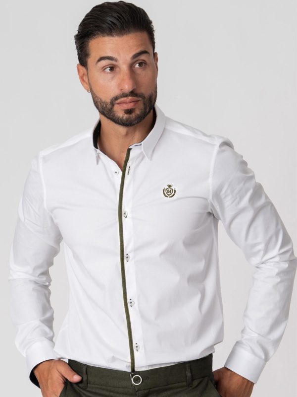 CAMISA SMK BRANCA KAKI K4