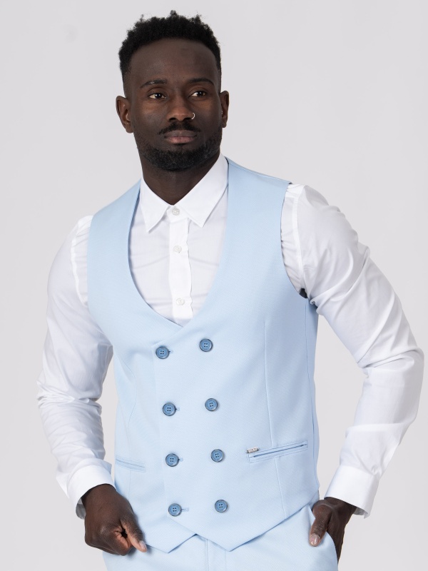 COLETE SMK AZUL CLARO