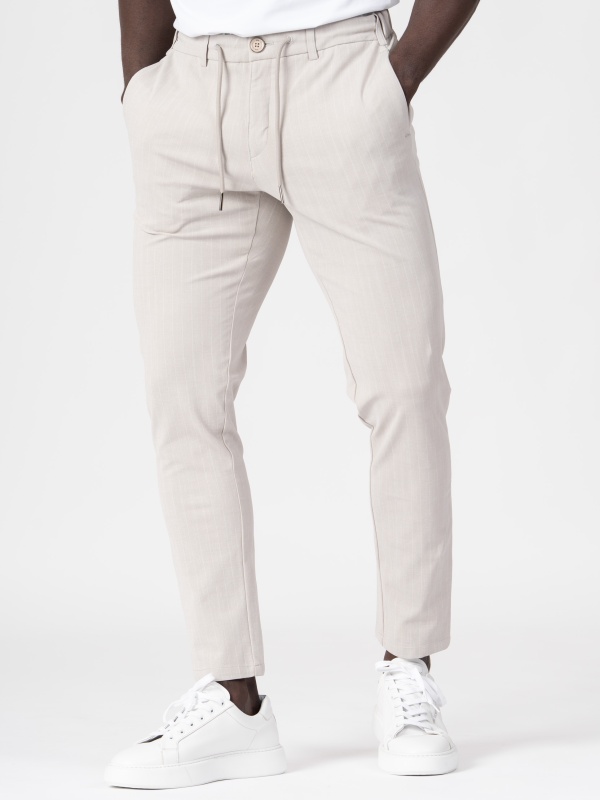 CALÇA SMK COM CORDAO BEGE