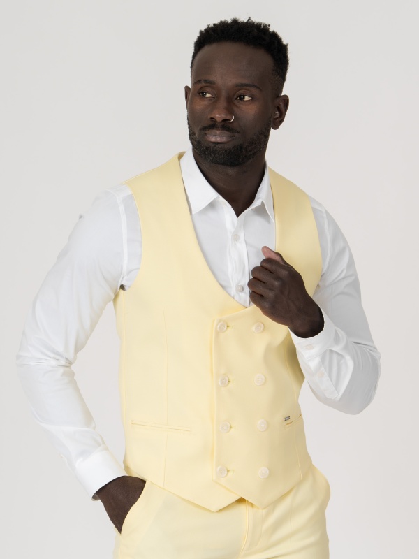 COLETE SMK AMARELO CLARO