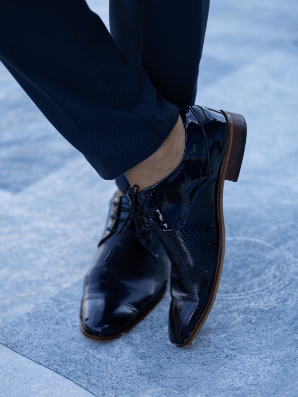 SAPATO SMK VERNIZ MARINHO