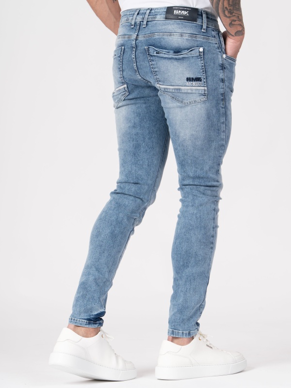 CALÇA SMK DENIM ACID BLUE