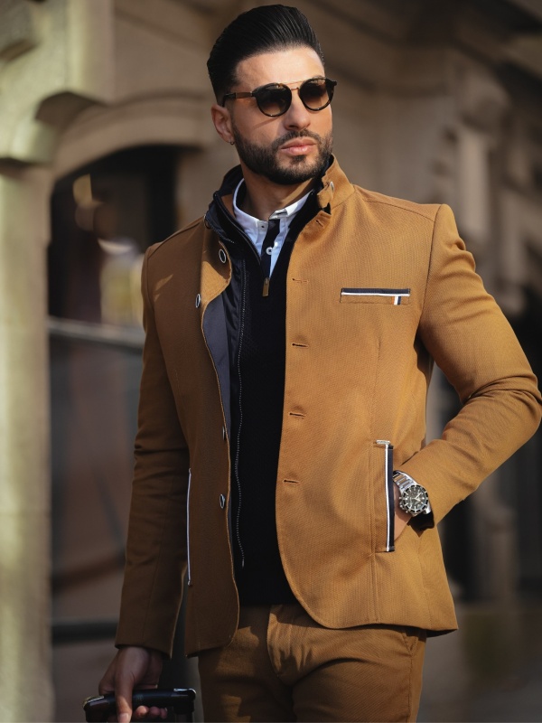 BLAZER SMK MODA CAMEL