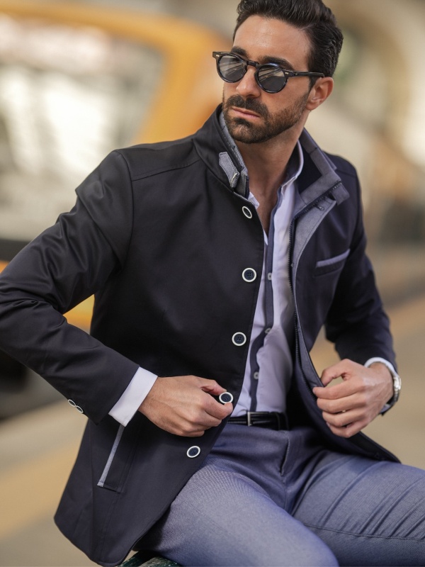 BLAZER SMK MODA MARINHO