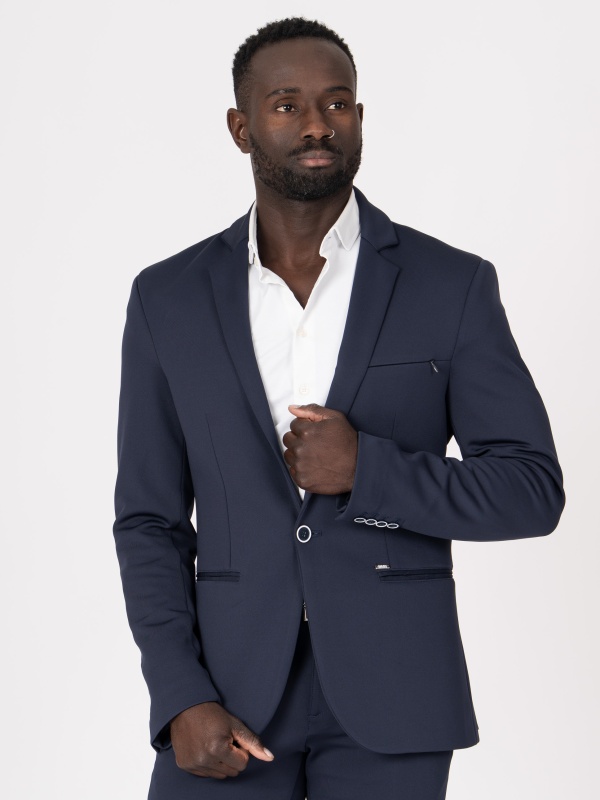 BLAZER SMK COULEUR MARINE